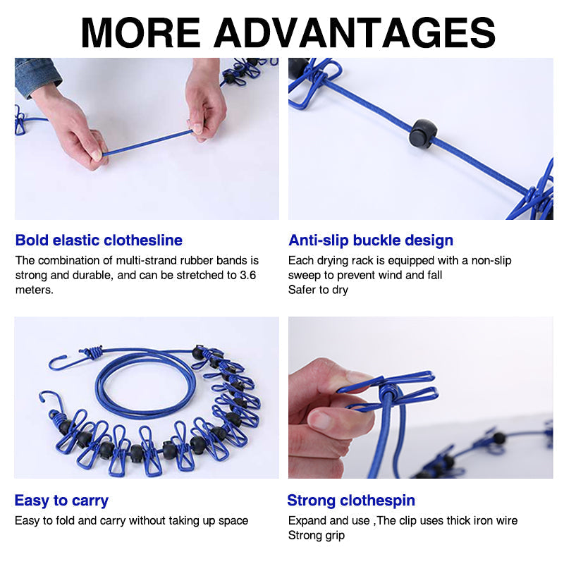 Kompakt og alsidig rejse tørrestativ